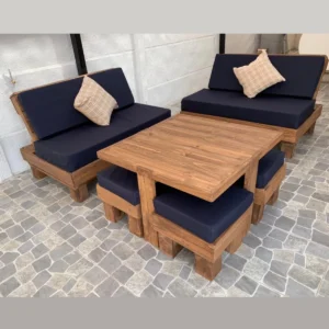 Terraza 2 sillones + mesa taburete
