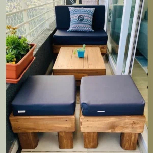 Sillon Club + Mesa centro S + 2 mini Taburetes